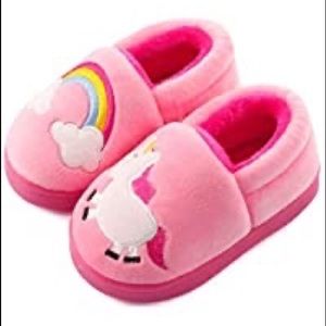 NWOT Girls Pink‎ Slippers Euro Size 21/ US Size 5.5